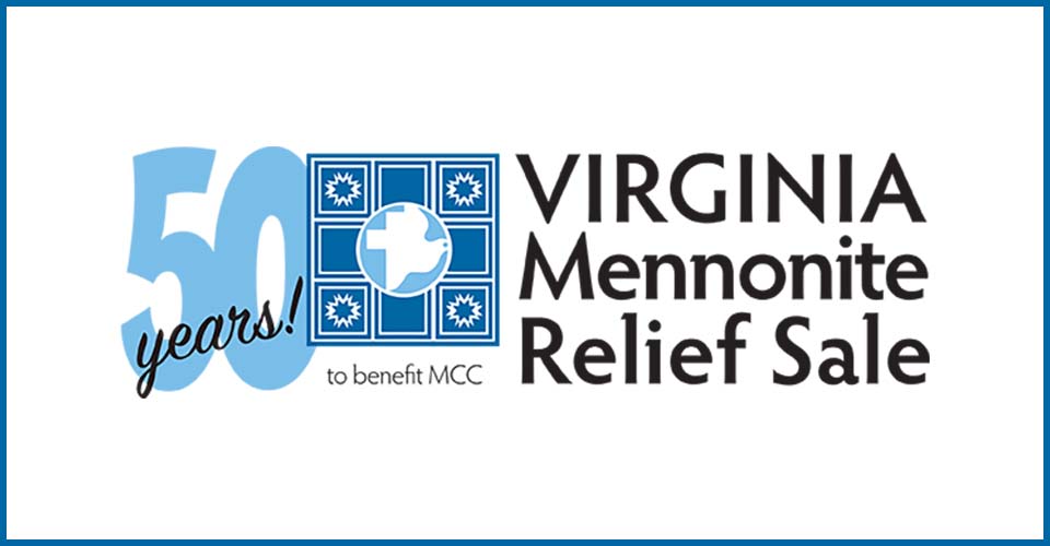 The 50th anniversary logo of the Virginia Mennonite Relief Sale.